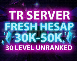 TR 30K-50K ÖZ 30 LVL UNRANKED ANINDA TESLIM!