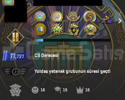 11 ÇOK NADİR MADALYA & 3580 SAAT & 19 LEVEL STEAM