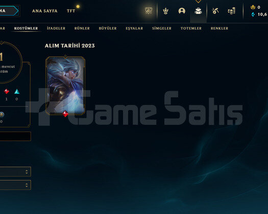 TR Silver 1 | 1 Kostüm - 10K Mö | LoL Hesap