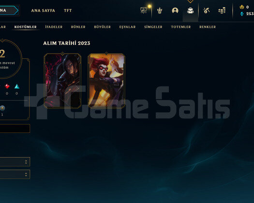 TR Zümrüt 1 | 2 Kostüm - 35 Hero | LoL Hesap