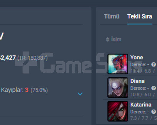 TR 75WR Z3-Z2 MMR 12 MAÇTA PLATİN 4 BOL SKİN ACC!!