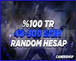 +5000 SATIŞ / TR BÖLGE 40-300 SKİN VİP RANDOM