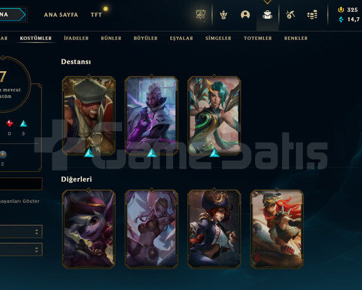 TR Gold 4 | 7 Kostüm - 24 Hero | LoL Hesap