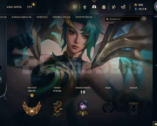 TR Gold 4 | 7 Kostüm - 24 Hero | LoL Hesap