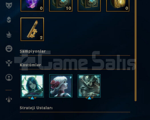 TR Zümrüt 1 | 2725 Rp - 10 Kostüm | LoL Hesap
