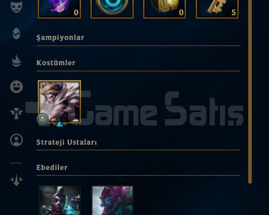 TR Zümrüt 4 | 6 Kostüm - 16K Mö | LoL Hesap