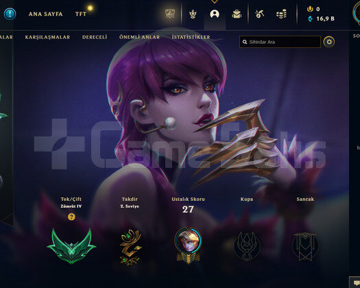 TR Zümrüt 4 | 6 Kostüm - 16K Mö | LoL Hesap
