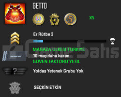 3 MADALYA | CSGO PRIME | MAGAZA TR YESIL FAKTOR