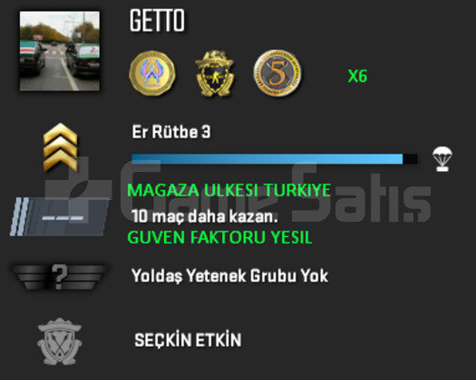 3 MADALYA | CSGO PRIME | MAGAZA TR YESIL FAKTOR