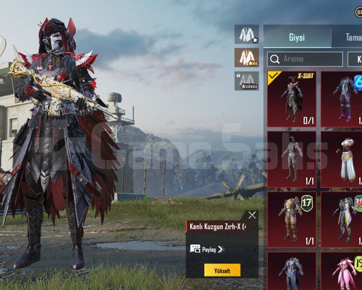 X-ZİRH 4 SEVYE + M416 4 SEVİYE + SPOR ARAÇ + TEMİZ