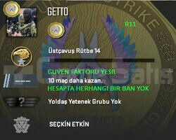 1 MADALYA | CSGO PRIME | GUVEN FAKTORU YESIL