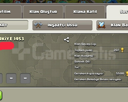 15 LEVEL TÜRKİYE 1453 KLANI BAŞKENT 7