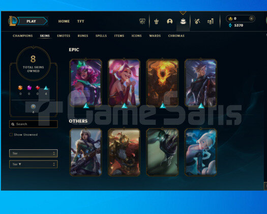 TR EUW / 40-120 LVL / 15-125 ARASI KOSTÜM AÇIKLAMA