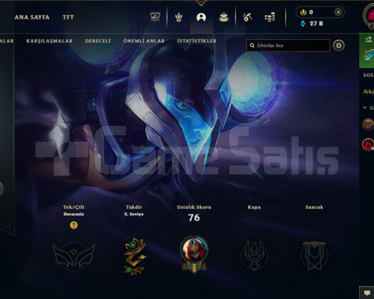 30 LVL 41.000 MAVİ ÖZ UNRANKED HESAP UYGUN FİYAT!