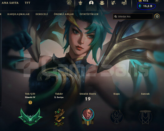 TR AZ MAÇ FRESH MMR ZÜMRÜT 4 13 SKİN 15K M.Ö ACC!!