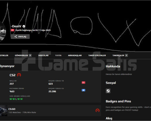 Faceit 10 lvl 2303 elo- İlk mailli