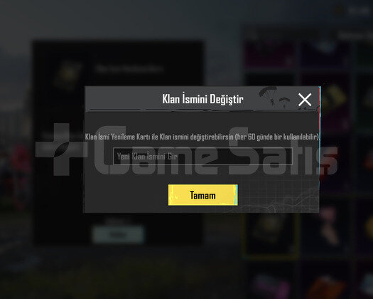 10 SV PUBG KLAN İSİM DEGİŞTİRME AKTİF