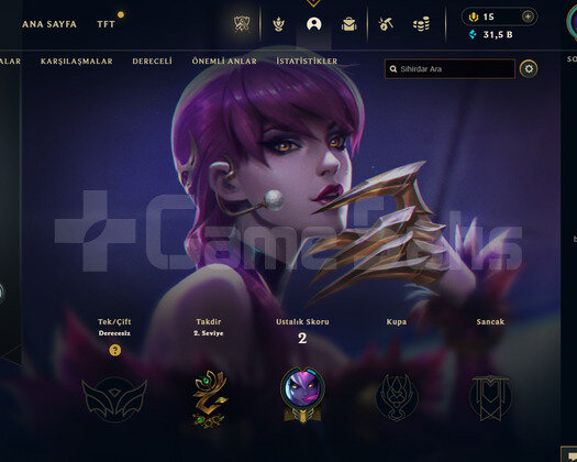 TR Unranked | 1 Kostüm - 31K Mö | LoL Hesap
