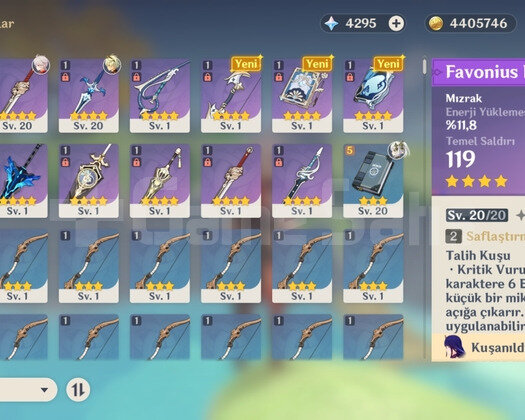 Furina + Ei + Nahida + Kazuha Ar21 +20 wish