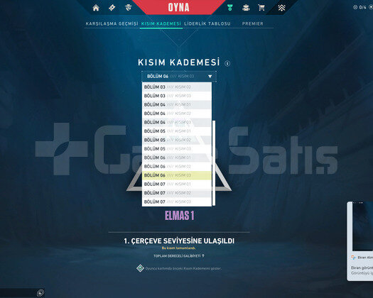 3 sezondur oynanmıyan dia FRESH HİG MMR