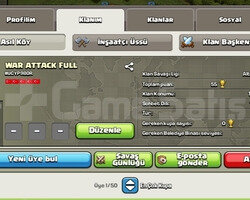 WAR ATTACK FULL 20 SV OLMAK ÜZERE uyguna