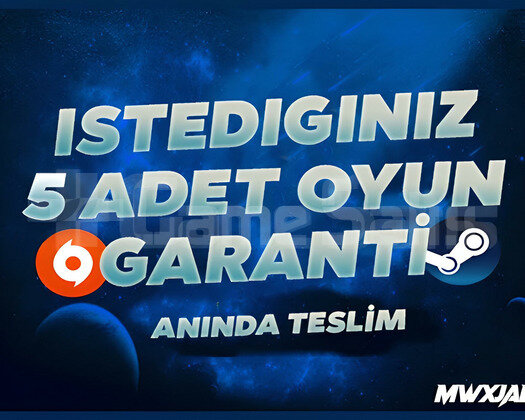 İstediğiniz 5 Oyun | Sınırsız Garanti | Destek