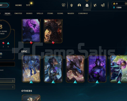 TR Zümrüt 4 | 8 Kostüm - 46 Hero | LoL Hesap