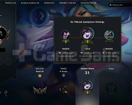 26 WINRATE DEMİR 3 CEHENNEM ELO EU WEST
