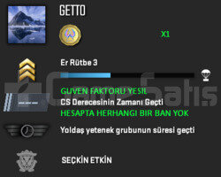 1 MADALYA | CSGO PRIME | GUVEN FAKTORU YESIL