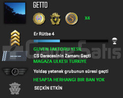 3 MADALYA | CSGO PRIME | MAGAZA TR YESIL FAKTOR