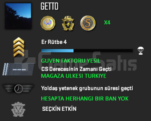 3 MADALYA | CSGO PRIME | MAGAZA TR YESIL FAKTOR
