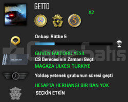 3 MADALYA | CSGO PRIME | MAGAZA TR YESIL FAKTOR