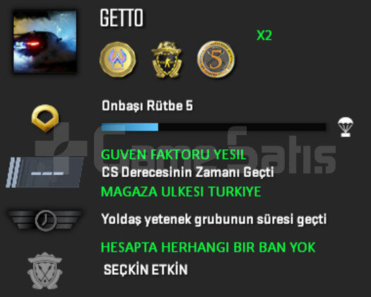 3 MADALYA | CSGO PRIME | MAGAZA TR YESIL FAKTOR