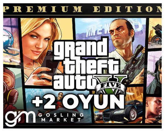 Grand Theft Auto V Premium Edition GTA 5 + 2 OYUN