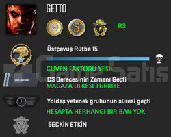 3 MADALYA | CSGO PRIME | MAGAZA TR YESIL FAKTOR