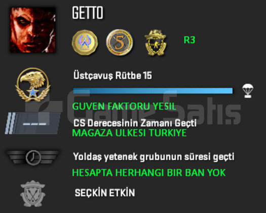 3 MADALYA | CSGO PRIME | MAGAZA TR YESIL FAKTOR