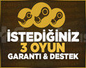 İstediğiniz 3 Oyun + Ömür Boyu Garanti & Destek