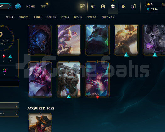 TR Gold 4 | 9 Kostüm - 35 Hero | LoL Hesap