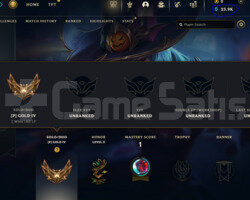 EUW 1 WİN İLE P1-E4 MMR GOLD4 80LP ACC 24K M.Ö!!