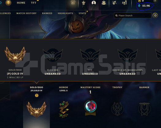 EUW 1 WİN İLE P1-E4 MMR GOLD4 80LP ACC 24K M.Ö!!