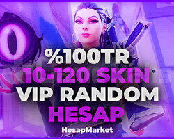 VALORANT 100 TR 10-120 SKIN VİP RANDOM HESAP