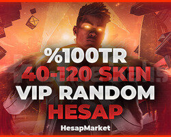 VALORANT 40-120 SKIN VİP RANDOM HESAP