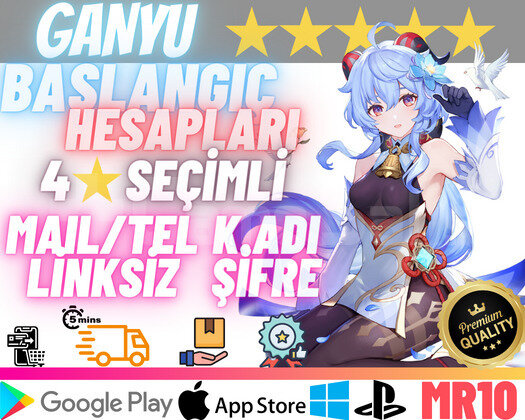EU | MR10 Ganyu - Temiz Başlangıç Hesapları
