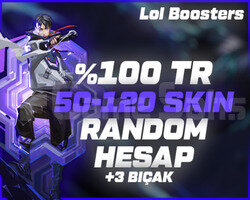 +5000SATIŞ/TR SUNUCU 50-120 SKİN +3 BIÇAK GARANTİ