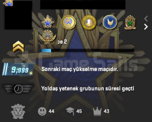 9 MADALYALI & 2184 SAATLİ & 17 LEVEL STEAM &