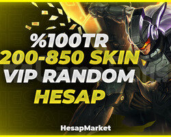 100 TR 200-850 SKIN VİP RANDOM HESAP