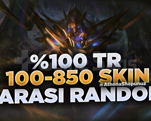 100 TR LOL 100-850 SKİN DOPDOLU KALİTELİ
