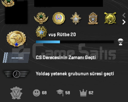 7 MADALYALI & 2500 TL STEAM OYUNLAR & 17 LVL STEAM