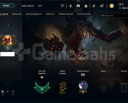 / EUW/ ZÜMRÜT 4 / 13 KOSTÜM / SMURF HESAP /