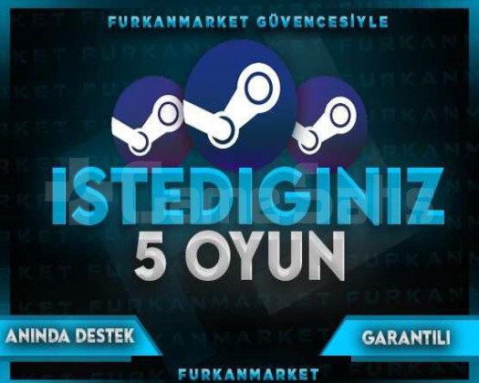 İSTEDİĞİNİZ 5 OYUN SINIRSIZ DESTEK/GARANTİLİ